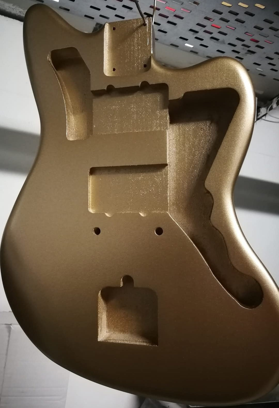 Metallic, Sparkle and Flake guitar body refinish