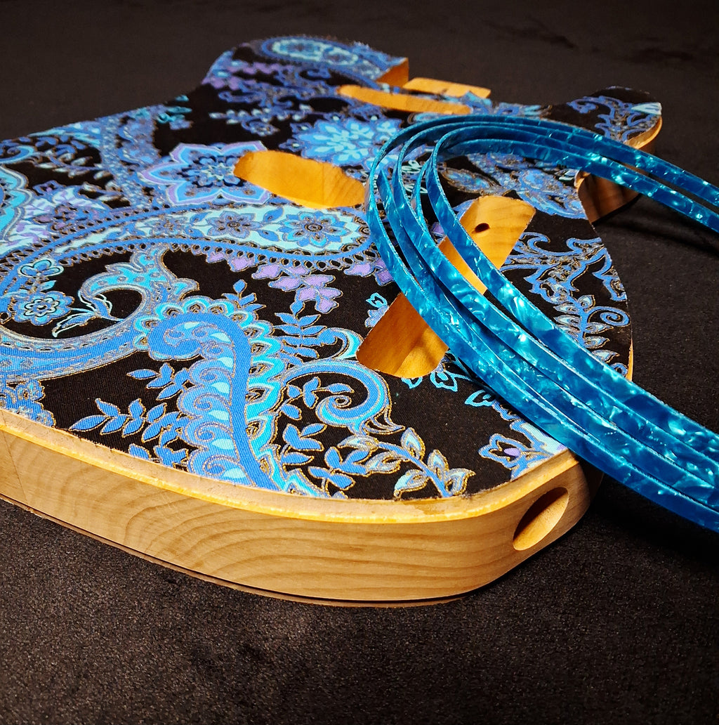 Patterned guitar body refinish