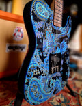 Patterned guitar body refinish