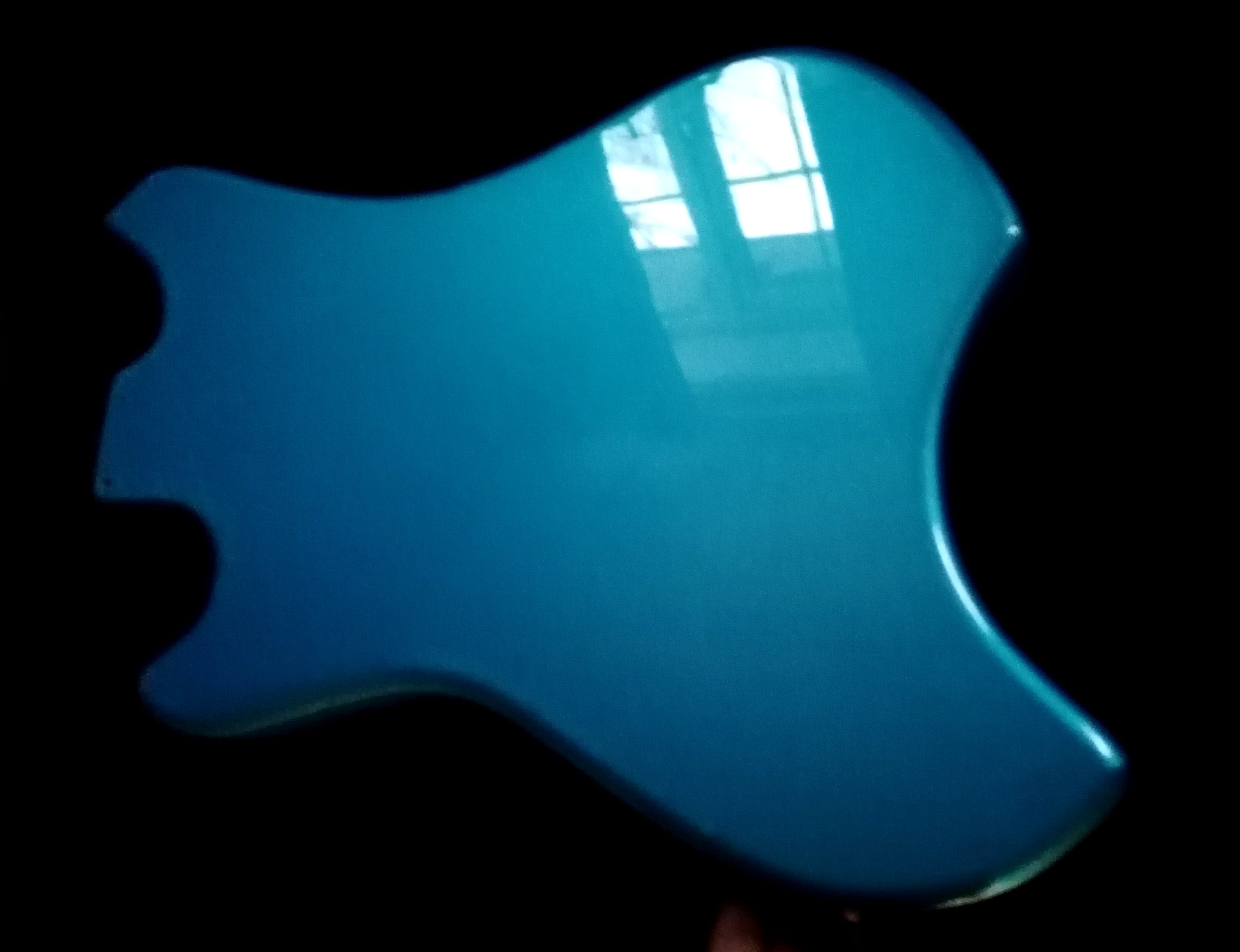 Metallic, Sparkle and Flake guitar body refinish