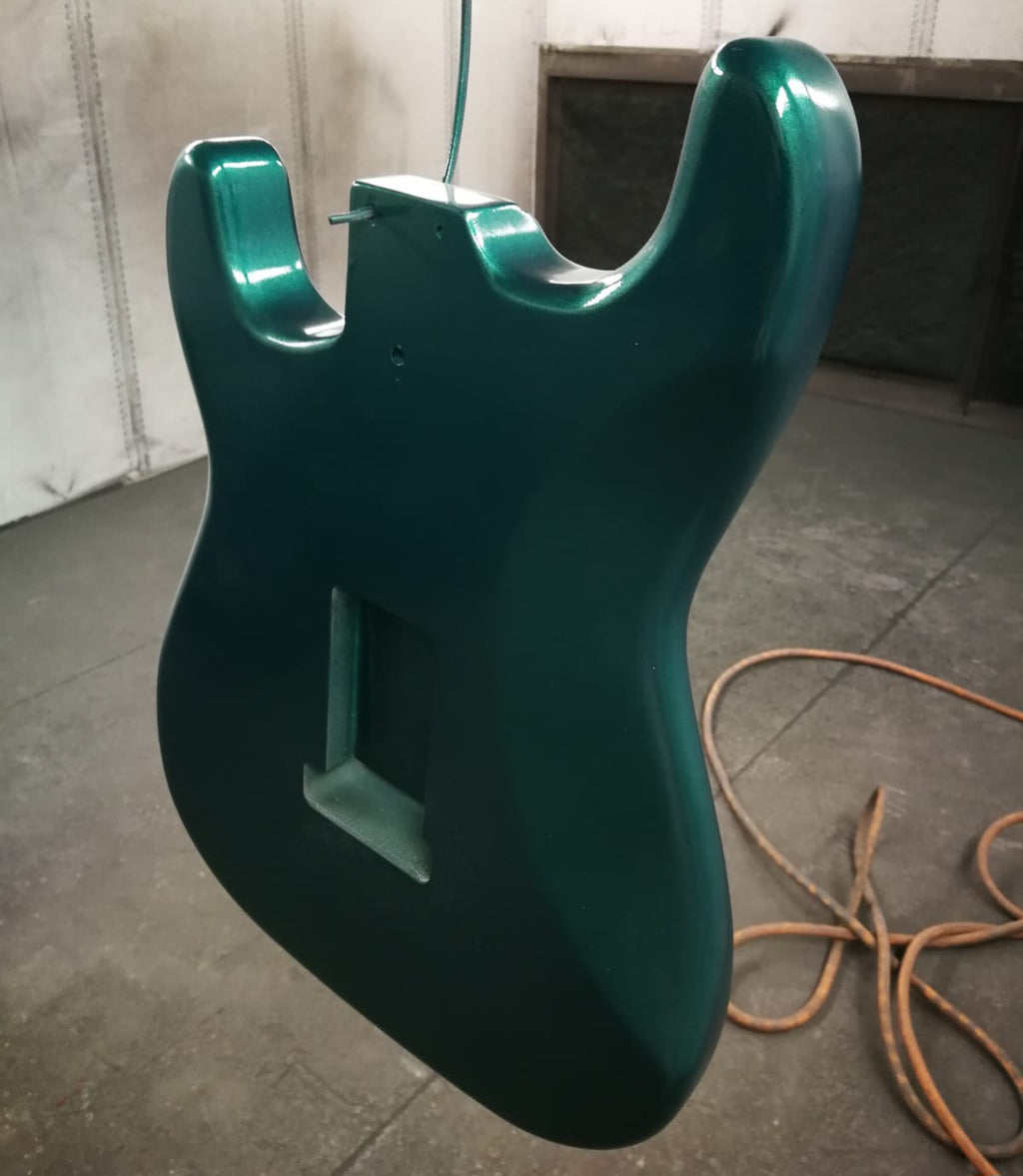 Flat Colour guitar body refinish.